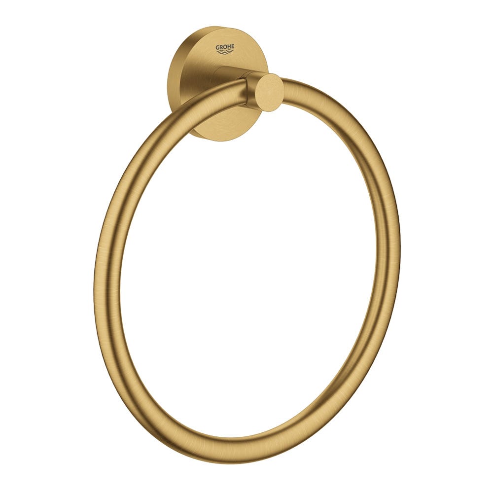 Details about / Brass Round Hand Bathroom Accessory Towel Ring Holder Rack Rose Gold Fashion